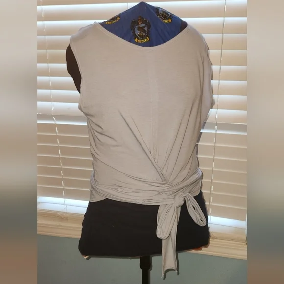 Zella Yoga Wrap it Up Small Light Blue Tank - Picture 3 of 5